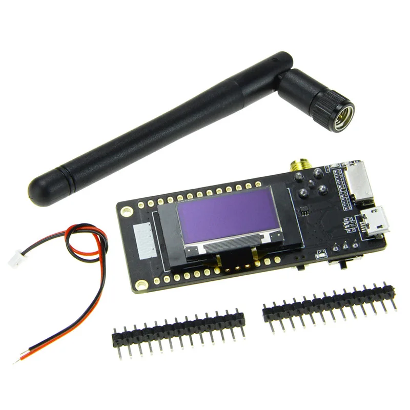 TTGO ESP32 LoRa32 433/868/915 МГц OLED 0 96 дюймовая SD карта Bluetooth WI FI модуль QJY99|Беспроводные