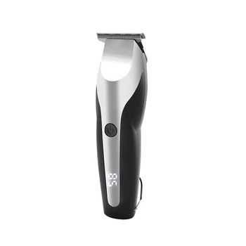

Rechargeable Hair Clipper for Men, Waterproof Beard Trimmer, Electric Shaver Cordless, with Titanium Ceramic Blades, Gray