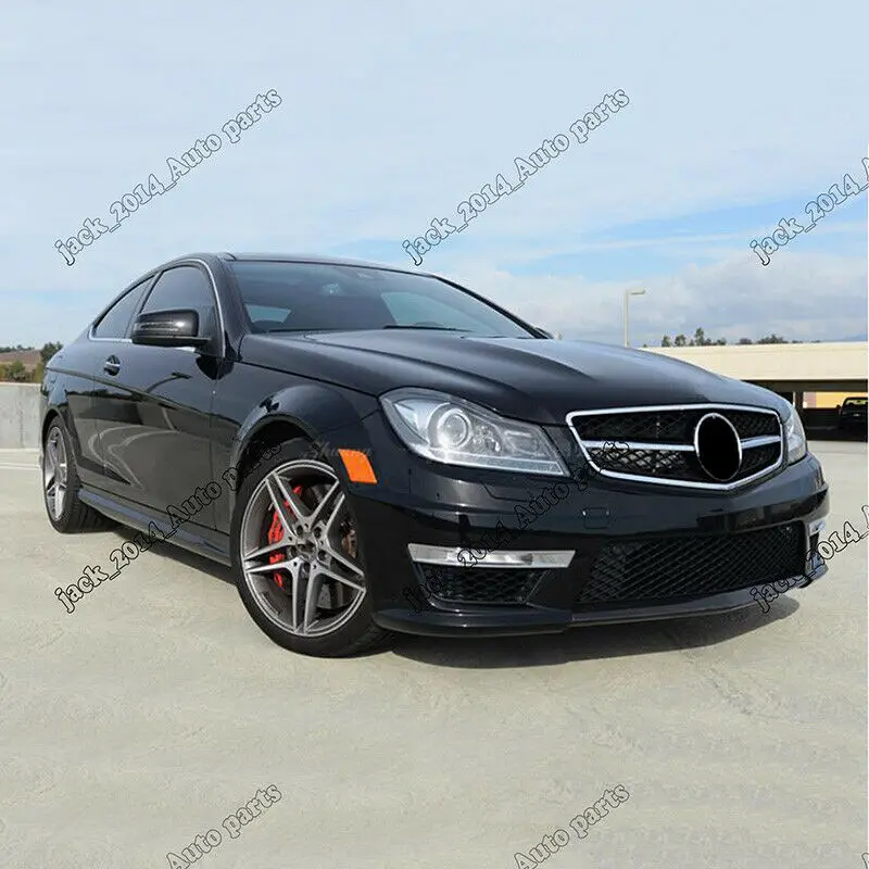 Настоящая юбка переднего бампера из углеродного волокна для 2012 2013 M-BENZ W204 C204 C250 C300 C350
