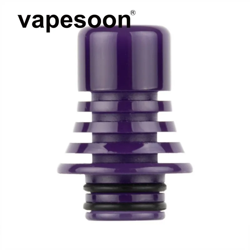 Подсвечивающий длинный 510 MTL капельный наконечник для Kayfun Prime Nite DLC MTL/Prime V3 V4 Lite Plus пять пешек - Цвет: Purple