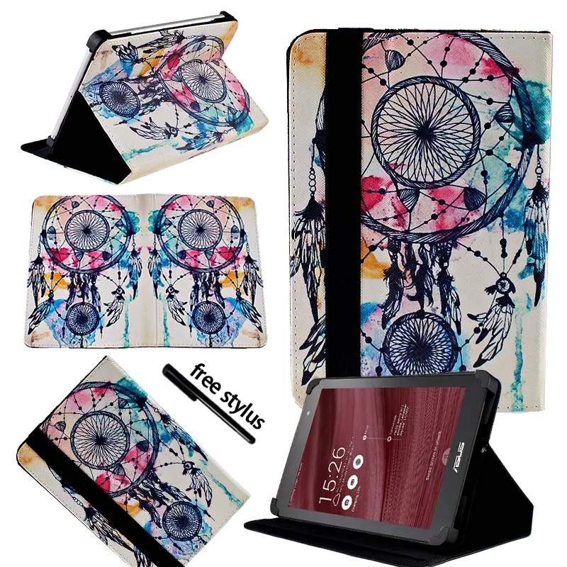 Dream Catcher KK&LL для Asus MEMO Pad 7 дюймов-кожаный Смарт-планшет стенд Чехол-книжка+ Бесплатный стилус - Цвет: Dream Catcher