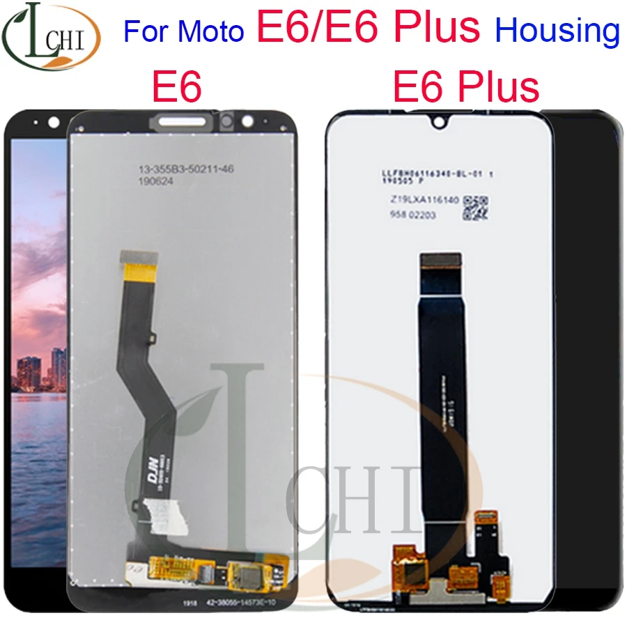 100% тест для Motorola Moto E6 Plus PAGA0004 ЖК дисплей Play сенсорный экран сенсор дигитайзер в сборе новый moto ЖК|Экраны