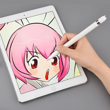 

Plain Color Soft Silicone Case For Apple Pencil Compatible Case For iPad Tablet Touch Pen Stylus Protective Sleeve Cover Shell