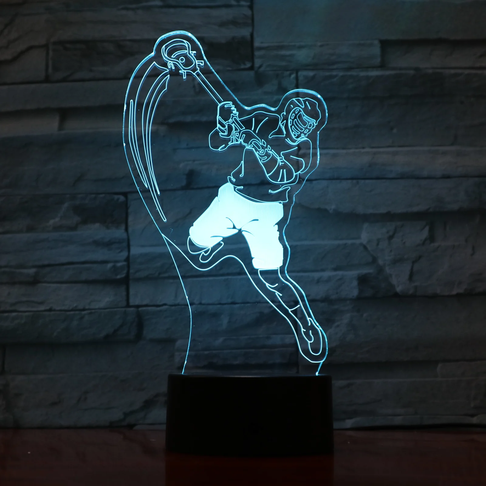 Хоккей Спорт моделирование светодиодный 3d-ночник лампа 7 цветов Изменение USB luminaria рождественские украшения для дома 992