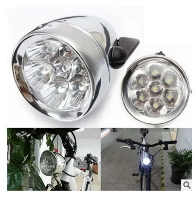 

Wholesale Bicycle Headlight 7LED Retro Bike Headlight Front Lighting Retro Fixed Gear Bicycle Headlight