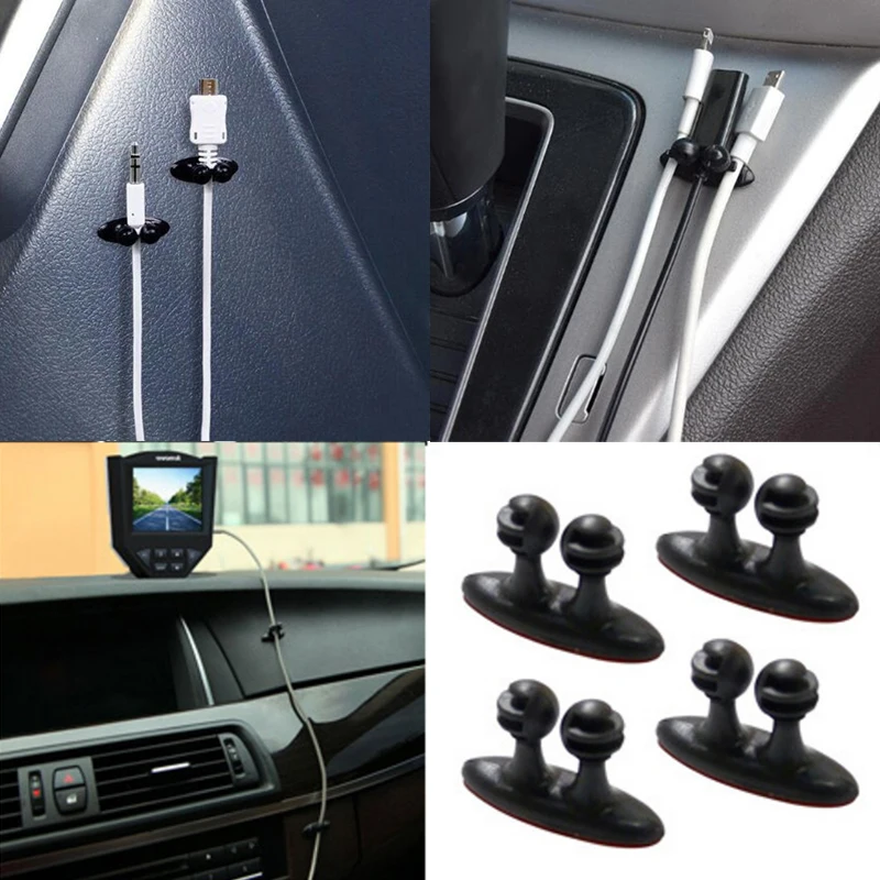 Автомобильная проводка с зажимом USB кабель с фиксированным зажимом держатель для зарядного кабеля клей авто зарядное устройство линия застежка USB кабель зажим для галстука фиксатор
