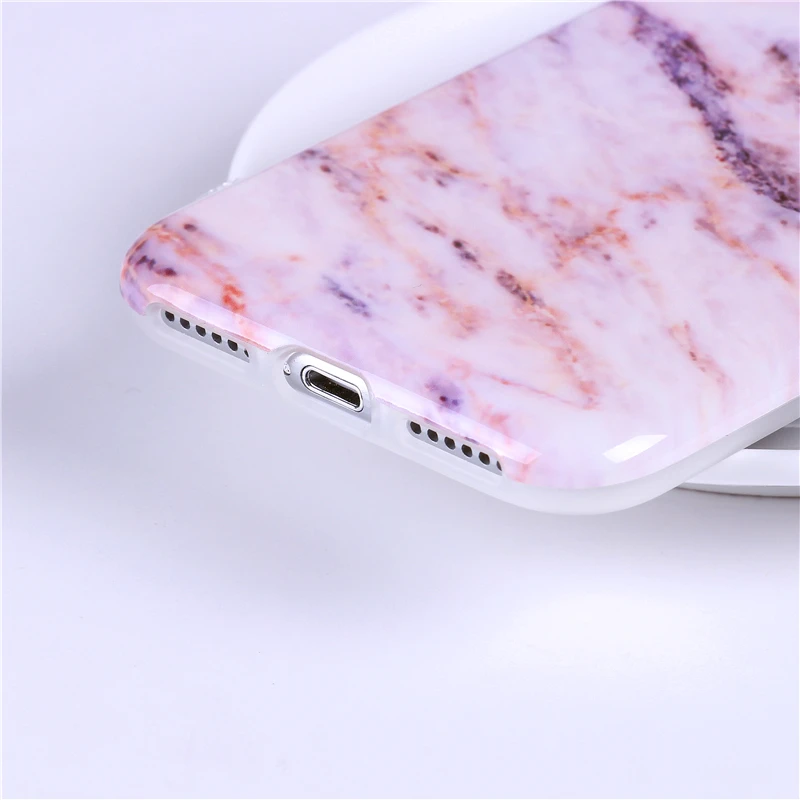 Роскошный чехол для мрамора на iphone 7 XS MAX, мягкая задняя крышка из ТПУ для iphone 6S 7 8 Plus iphone X XR, чехол для телефона
