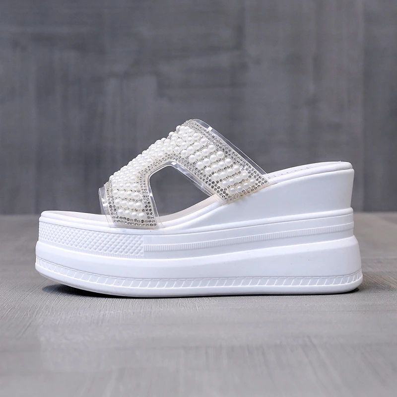 ☆PEARL TOE PLATFORM SANDALS /KIMHEKIM☆ KIMHEKIM Pearl Toe Sandals - Black | Garmentory