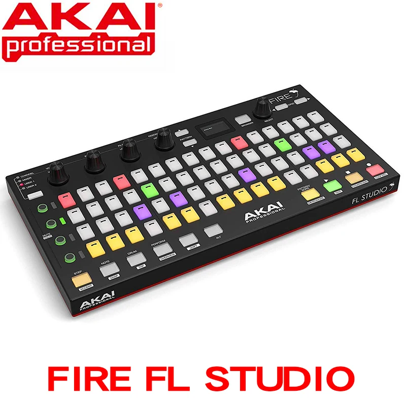 Akai профессиональный пожарный FL студийный контроллер производительности, 4x16 чувствительная к скорости RGB Матрица пряжки, oled-дисплей