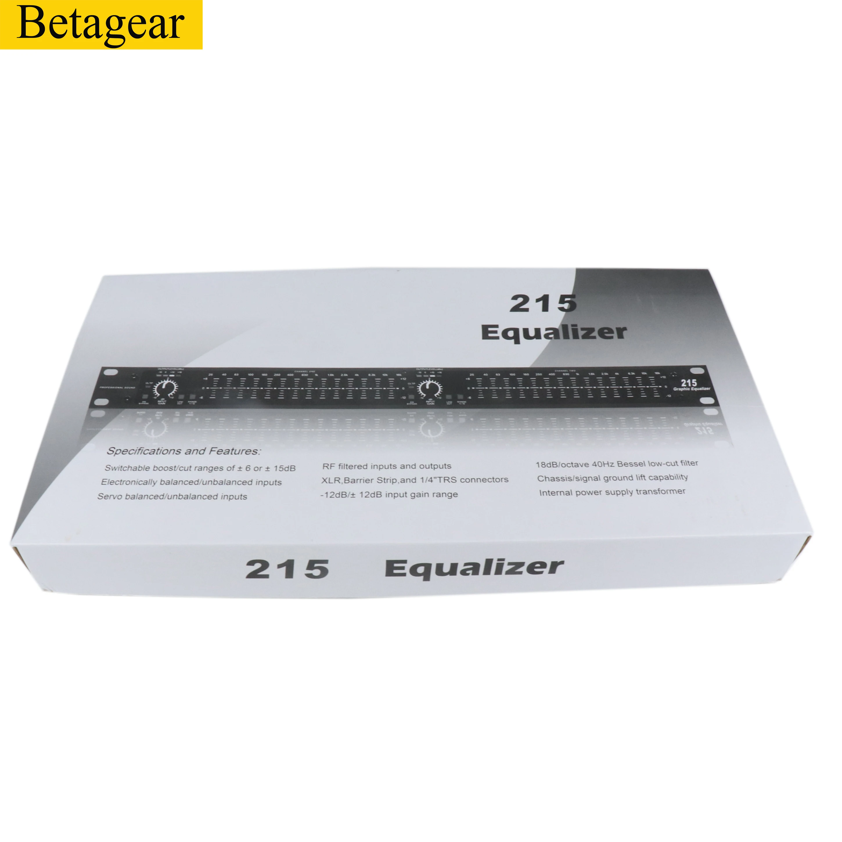 Betagear 2x15 полоса стерео эквалайзер двойной графический эквалайзер EQ215 Оборудование студии звукозаписи equipos de musica звуковая система