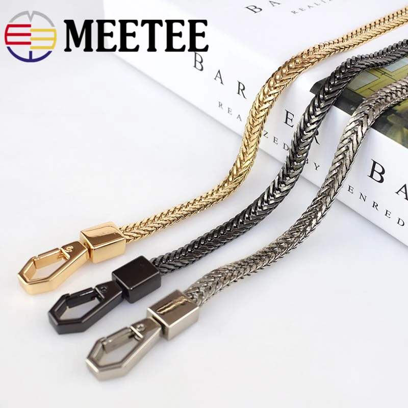 Металлические сумки Meetee 100 120 см 0 6 наплечная цепь не съемный металлический ремень