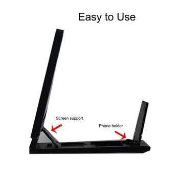 

Universal Mobile Phone Screen Magnifier Bracket Enlarge Stand Eyes Protection Folding 3D Video Screen Display Amplifier Expander