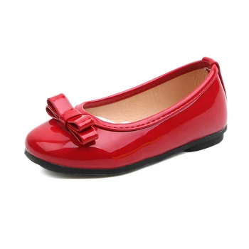 

Kids Shoes Girls Shoes Patent Leather Bowknot Girls Dress Shoes Princess Shoes Candy Color Ballet Flats Mary Jane