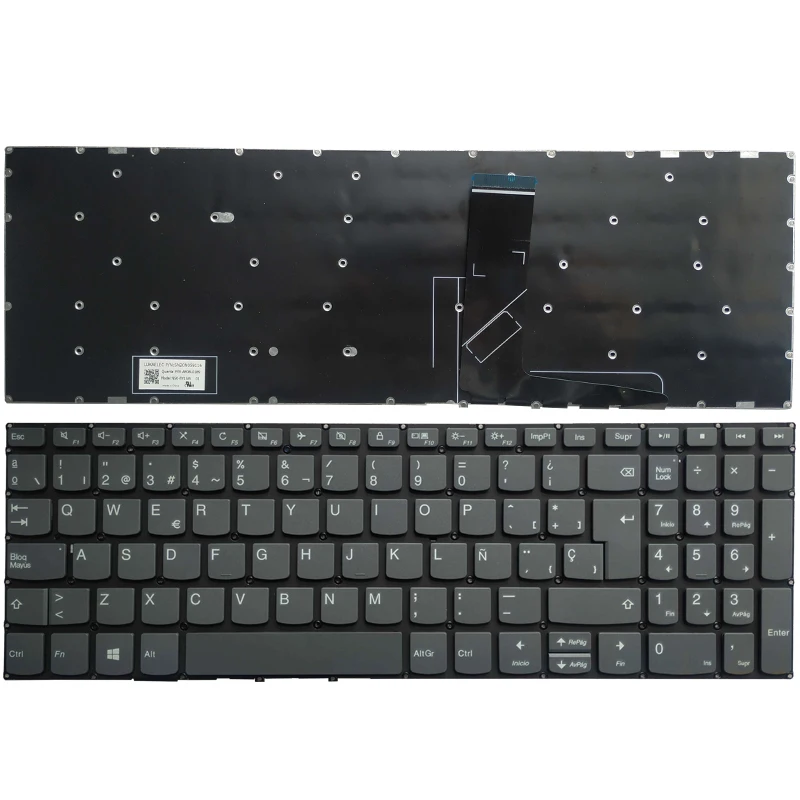 Nuova Tastiera Per Laptop Spagnolo/Sp Per Lenovo Ideapad 3-15Ijl05 3-15Iml05 3-15Itl05 3-15Ada05 3-15Are05 3-15Igl05 3-15Iil05