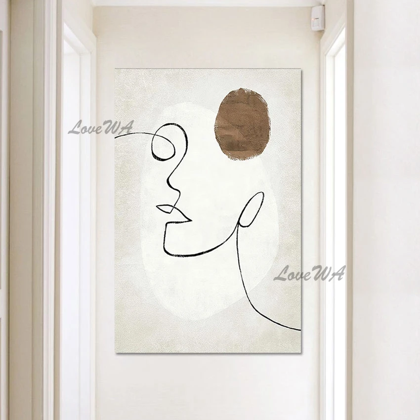 

Framless Fashionable And Generous Linellae Simple Abstract Painting Quality Artwork Art Deco Wall Panel Picture For Living Room