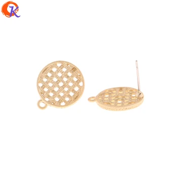 

Cordial Design 50Pcs 15*18MM Jewelry Making/Earring Accessories/Earring Stud/Matte Gold/Round Shape/Hand Made/Earring Findings