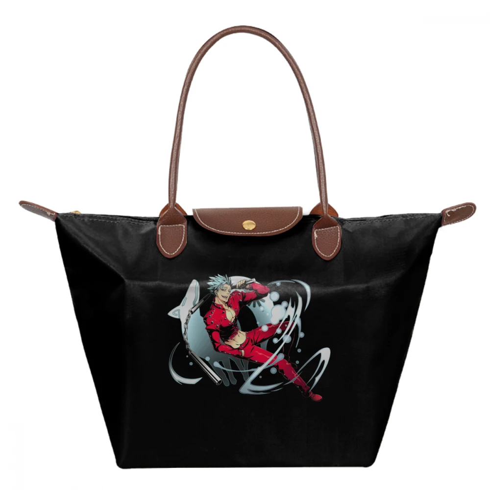 

Nanatsu No Taizai The Seven Deadly Sins Handbag Seven Deadly Top-handle Bags Trending Pattern Women Tote Bag hobo Handbags
