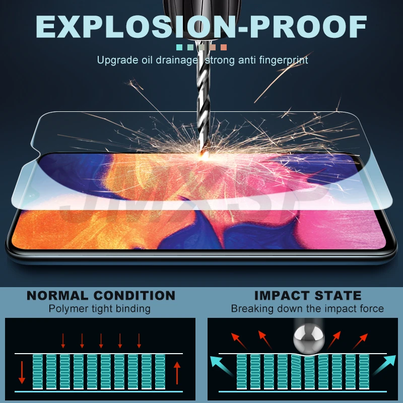 3Pcs Tempered Glass For Samsung Galaxy A10 A20 A30 A40 A50 Protective Glass Samsung A10S A20S A30S A40S A50S Glass A20E Film