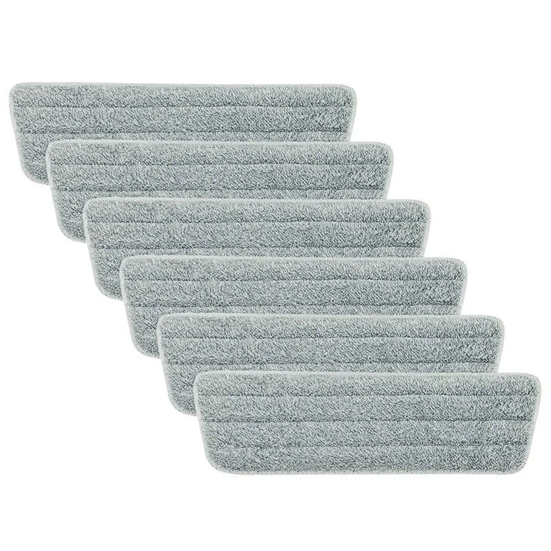 6 Pack Mop Pads Wet Dry Microfiber Mop Cleaning Pad Mop Refills Replacement Heads For Most Spray Mops And Reveal Mops 2