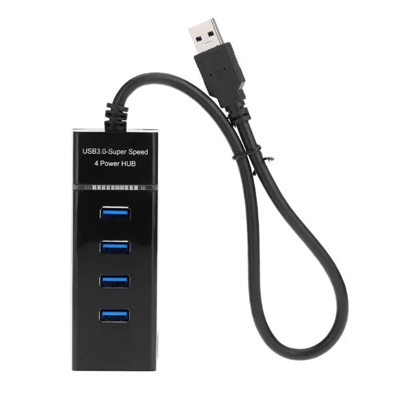 Высокая скорость 5 Гбит/с USB 3,0 концентратор 4 порта Мульти USB порт сплиттер конвертер адаптер для Macbook ноутбук ПК планшет компьютер