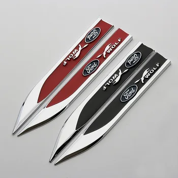 

2pcs car side body metal labeling car blade sticker car styling For Ford mk2 mk3 mk4 mk5 mk7 fiesta FOCUS 2 3 4 5 ranger fusion