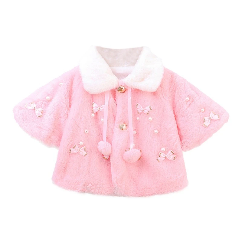 Осенне-зимнее пальто; Повседневная модная одежда для маленьких девочек; милое пальто с длинными рукавами и принтом; детская верхняя одежда