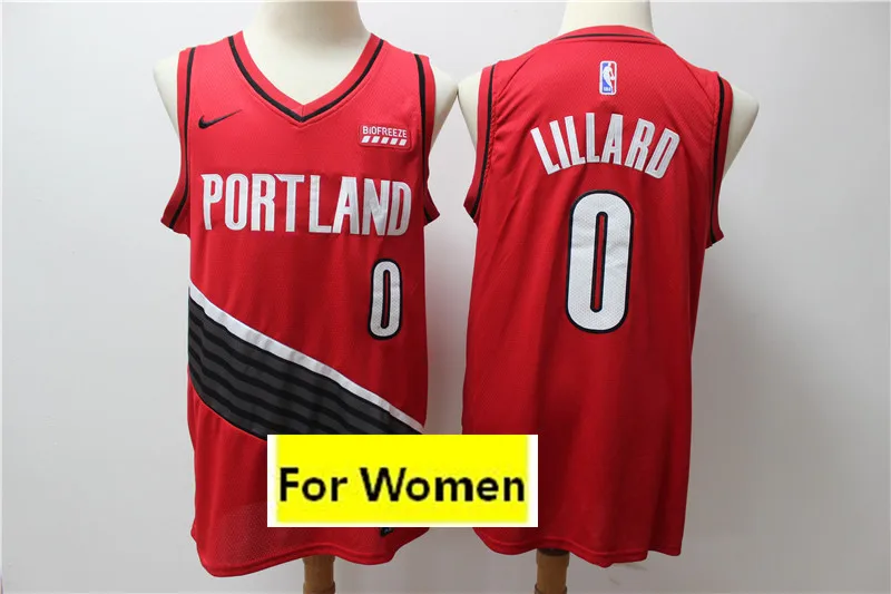 1 /20 Новинка Женский baskeball Портленд#0 Damian Lillard#3 c. J. McCollum Майки - Цвет: 1