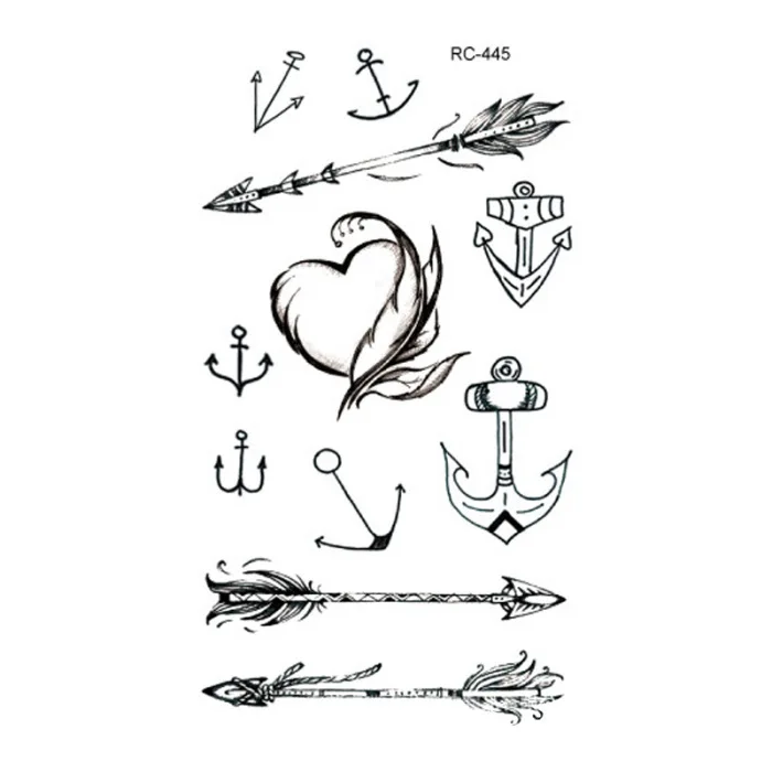 Временная татуировка Стикеры для Для мужчин Для женщин Водонепроницаемый съёмные наклейки для боди-арта ZG88