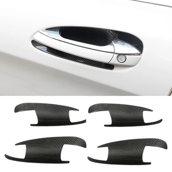 

for Mercedes Benz a B C E G GL ML GLK Class Carbon Fiber ABS Outer Door Handle Bowl Cover Trim Exterior Door Decorative