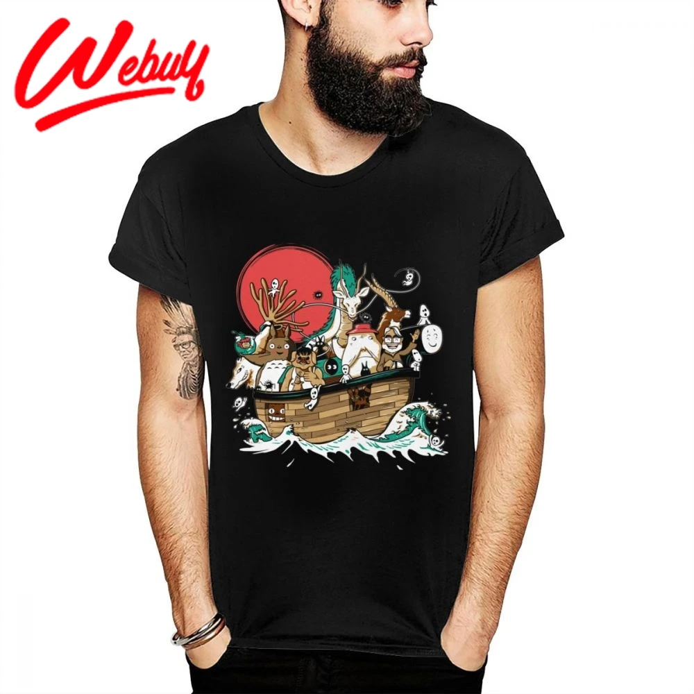 宮崎駿アニメ Tシャツ千と千尋のけ姫トトロポニョ Tシャツ日本原宿 Tシャツ T Shirts Aliexpress