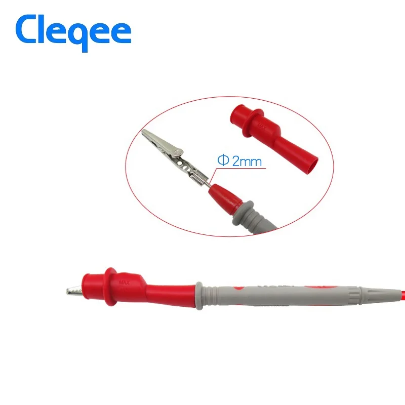 10 шт. изоляционный зажим Аллигатор Cleqee P2008 с 2 мм гнездом металлический под