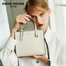 EMINI HOUSE, 2 размера, сумка-тоут, сумки через плечо для женщин, спилок, кожа, сумка на плечо, роскошные сумки, женские сумки, дизайнерские