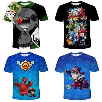 

Shooting Game Boys Girls 3D PRIMO MORTIS Short T-shirt Crow Spike Leon Shelly Tshirt Kids Game Tshirt Tops Birthday Gift