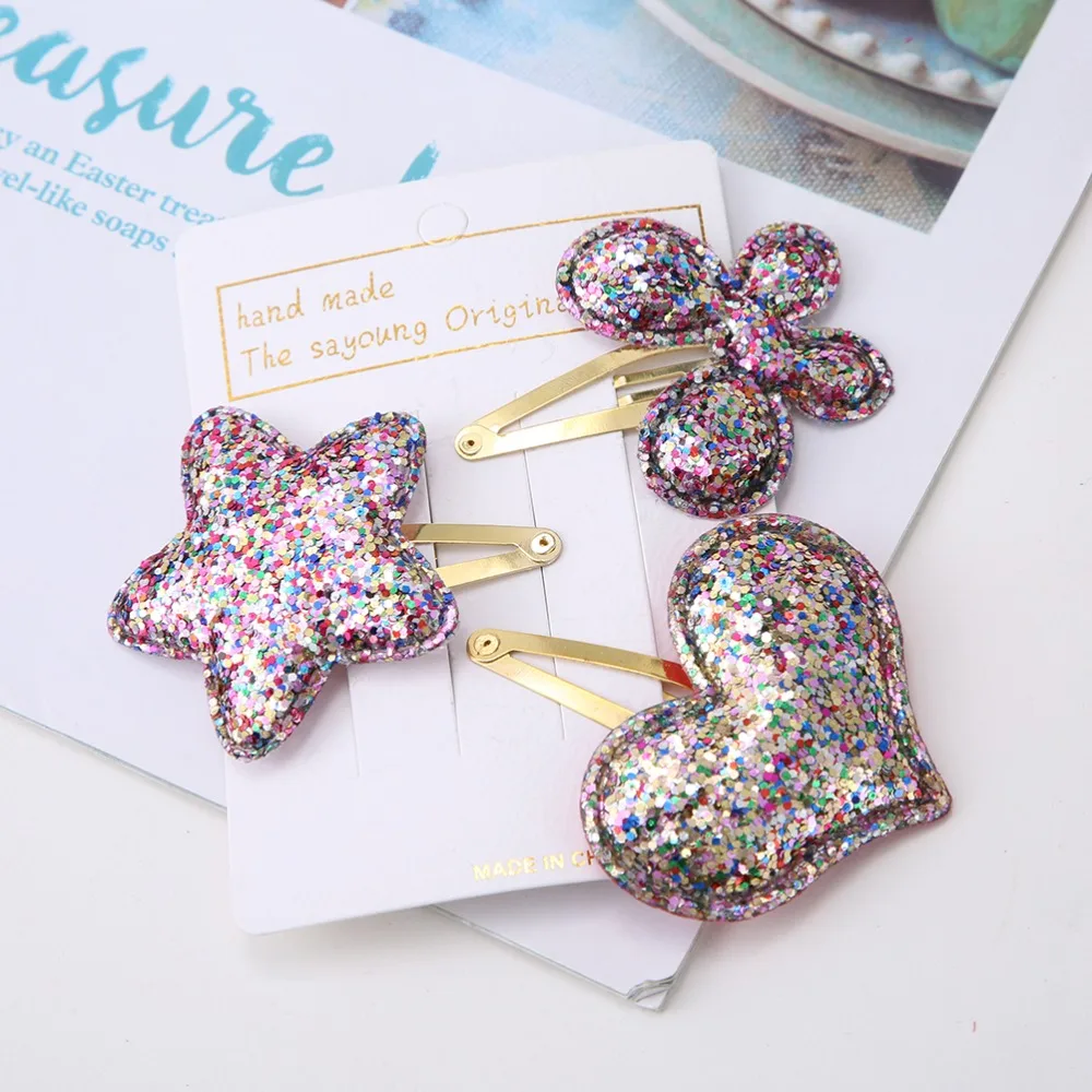 М мизм звезда бабочка сердце милые красивые заколки аксессуары украшения для волос маленькая заколка для волос Hairgrip для девочек BB Kids