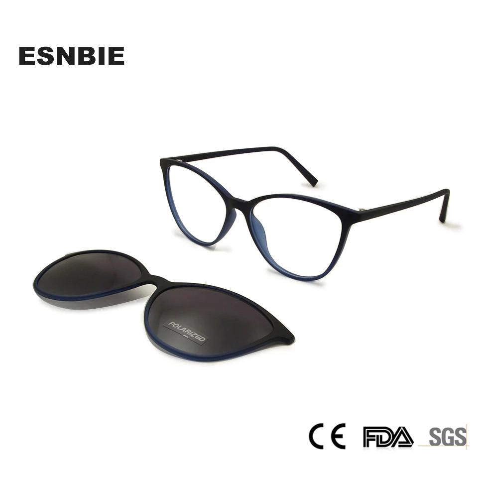 Montura de gafas de sol para mujer, con Clip polarizado, TR90, con marco óptico prescripción|De los hombres gafas de Marcos| - AliExpress