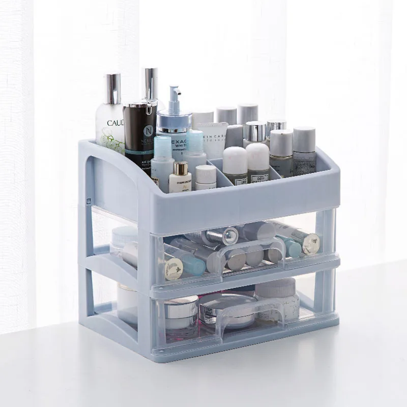 Transparent Drawer Type Makeup Storage Box Dress Up Storage Rack