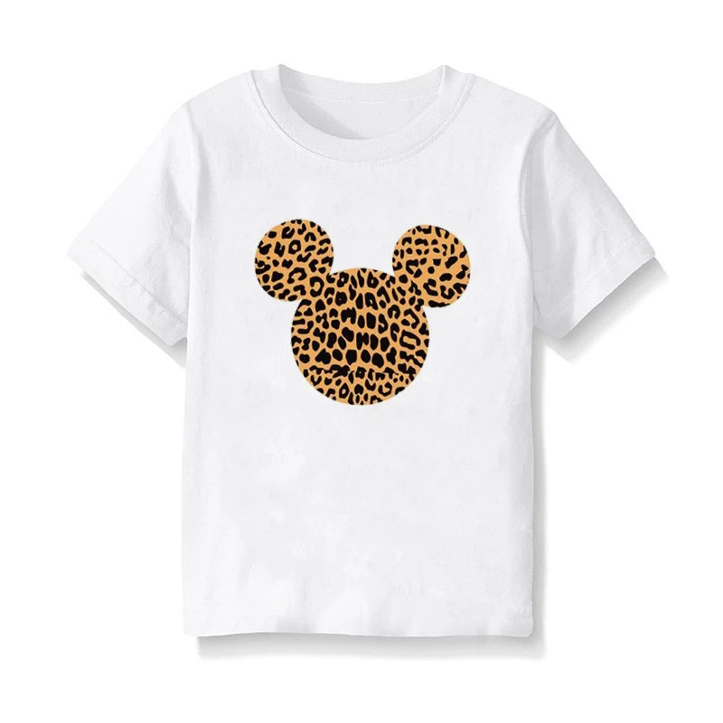 Summer Kids Children Boys Girls Loose Casual Short Sleeve Print Variety Fashion Cartoon Clothes Tops Kids Baby White T-shirt - Цвет: 10