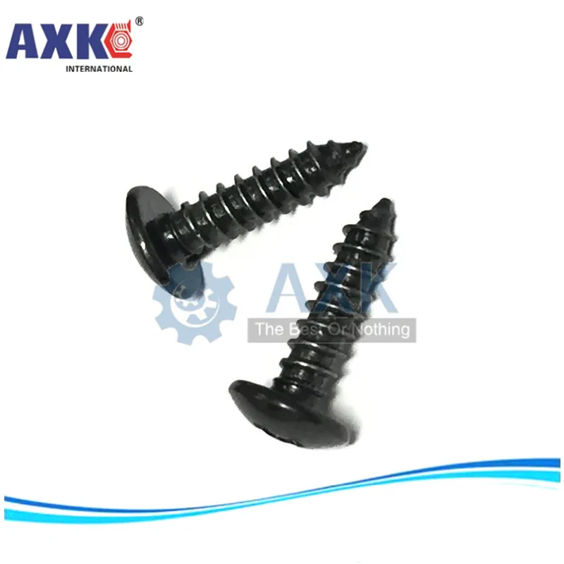 AXK M4 M5 100 шт. Самонарезающий винт с Черной головкой