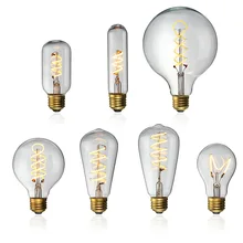 E27 Dimmable COB светодиодный винтажные Ретро промышленные лампы Эдисона для внутреннего освещения лампа накаливания AC220V