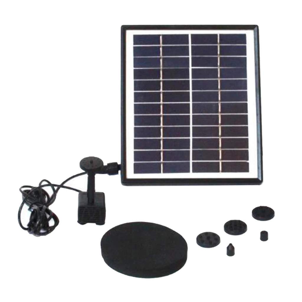 Solar Fountain Pump 12V 5W 200L/H Solar Pond Pump for Garden Pool Pond Aquarium
