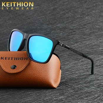 

KEITHION Classic Men Polarized Sunglasses Brand Designer Driving Sun Glasses For Men Retro Square Glasses UV400 Shades Eyewear