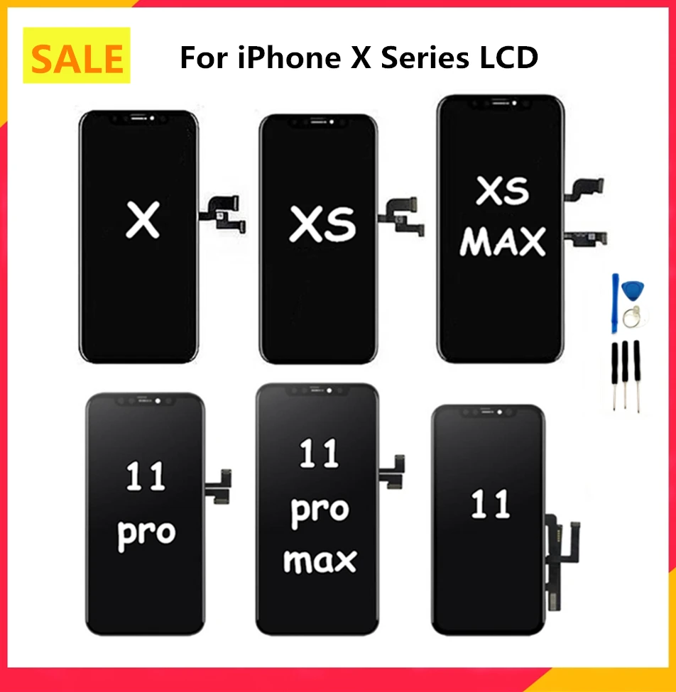 Pantalla LCD для iphone X дисплей OLED TFT RUIJI сенсорный экран дигитайзер сборка iPhoneX XS XR 11