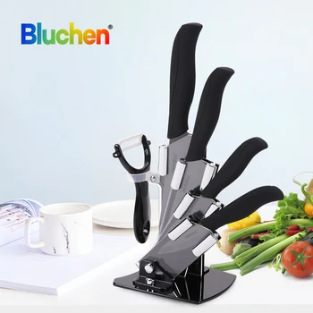 

Kitchen Knives Set Ceramic Knives 3" Paring 4" Utility 5" Slicing 6" Chef Knife + Peeler Ceramic Knife Set Knives Cooking Tools
