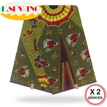 Анкара африканская восковая печатная ткань 12 ярдов Хлопок Воск Гана воск нигерийский стиль для шитья африканские платья одежда 111842