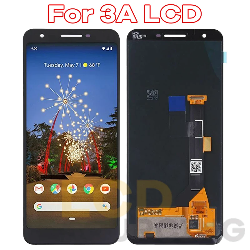 5," для Google Pixel 3A ЖК-дисплей кодирующий преобразователь сенсорного экрана в сборе 6,0" для Google Pixel 3A XL Замена ЖК-дисплея