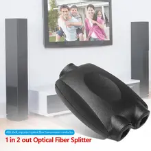 1 Вход 2 Выход сплиттер корпус из abs-пластика волоконно-оптический провод передачи цифровой Toslink оптический аудио кабель адаптер Hub