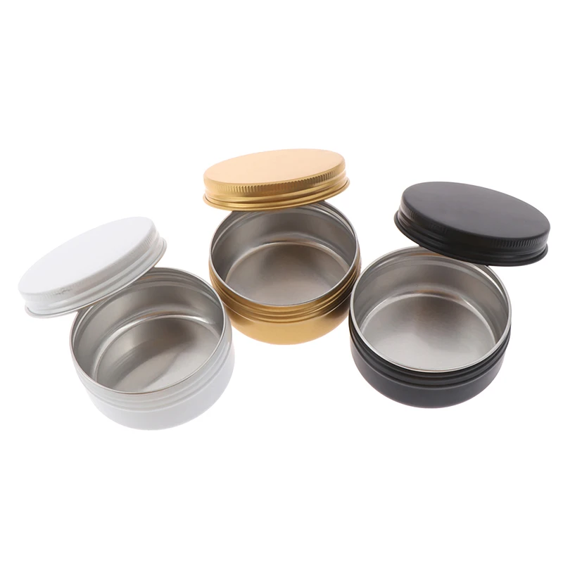 

50ml Mini Tin Refillable Bottle Box Sealed Jar Packing Boxes Jewelry Candy Box Storage Boxes Cans Coin Earrings Gift Box New