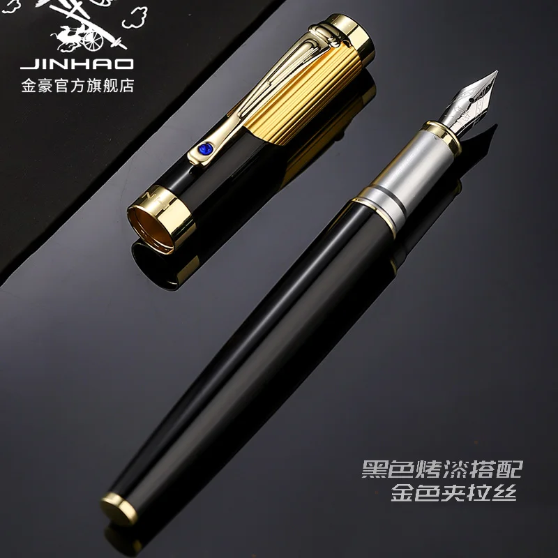 Ручка перьевая Jinhao9009 роскошная чернильная ручка Классическая платиновая в стиле