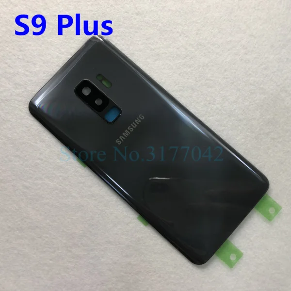 Samsung задняя Батарея Крышка для samsung Galaxy S9 плюс s9+ G965 SM-G965F G965FD S9 G960 SM-G960F G960FD сзади Стекло чехол - Цвет: S9 Plus gray