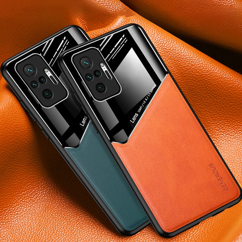 Роскошный Кожаный противоударный чехол для Xiaomi Redmi Note 10 9 8 Pro Max 10s 9s 9A 9C K20 K30 K40 Poco X3